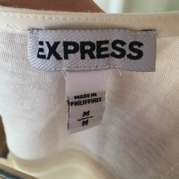 Express ivory/white baby doll blouse - Picture 4 of 4